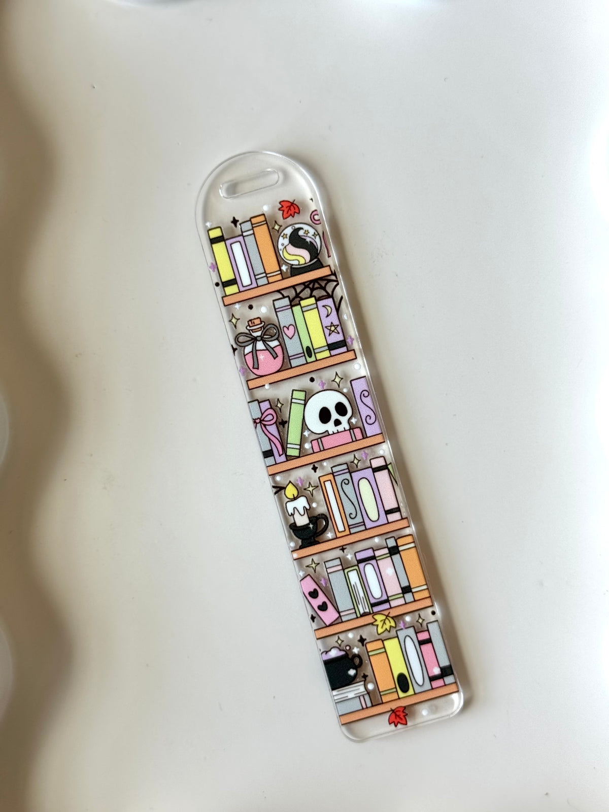 Spooky Bookshelf Bookmark