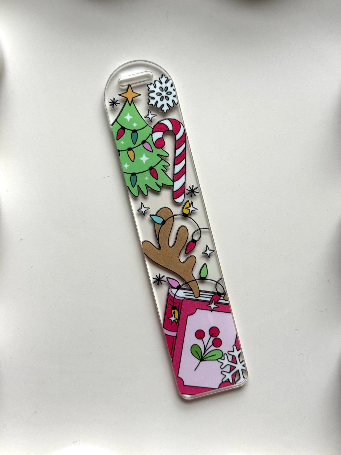 Reindeer Reads Bookmark