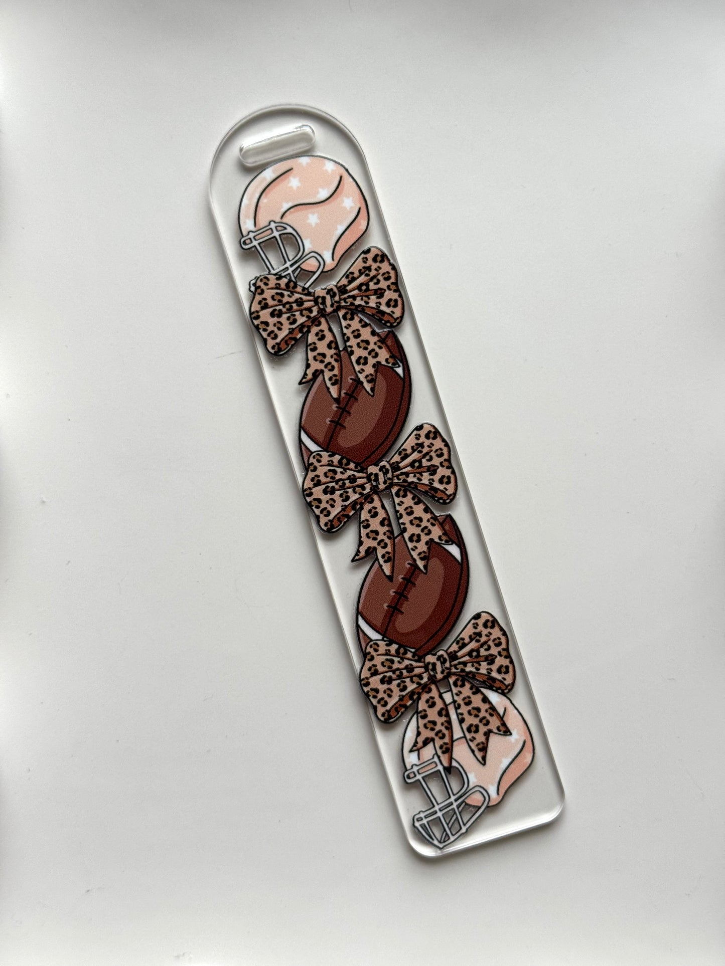 Football & Bows Bookmark