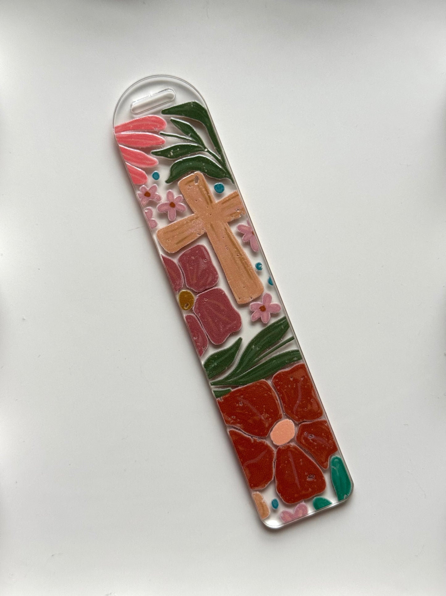 Floral Cross Bookmark