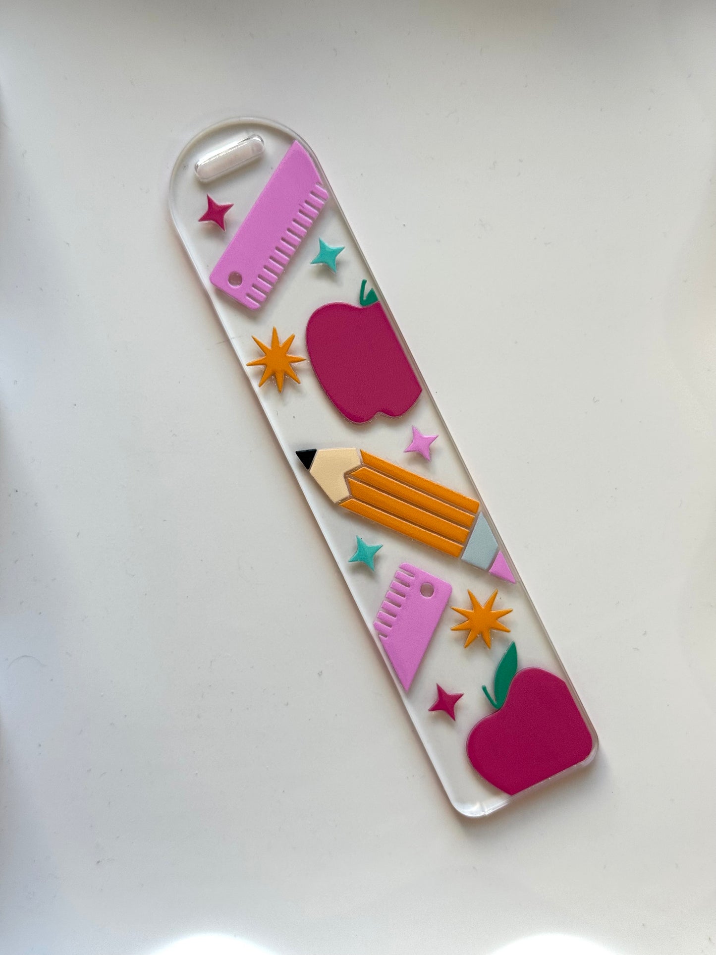 School Bookmark - Pink