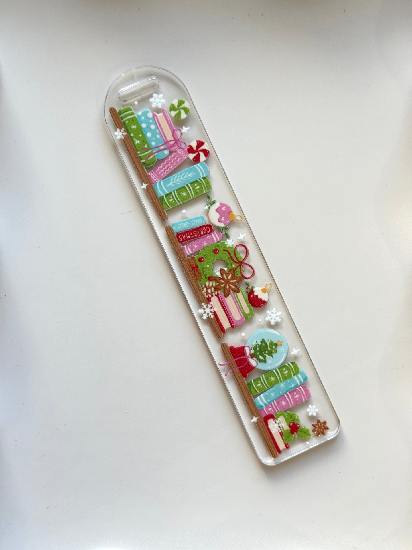 Christmas Bookshelf Bookmark
