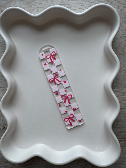 Bows & Checks Bookmark