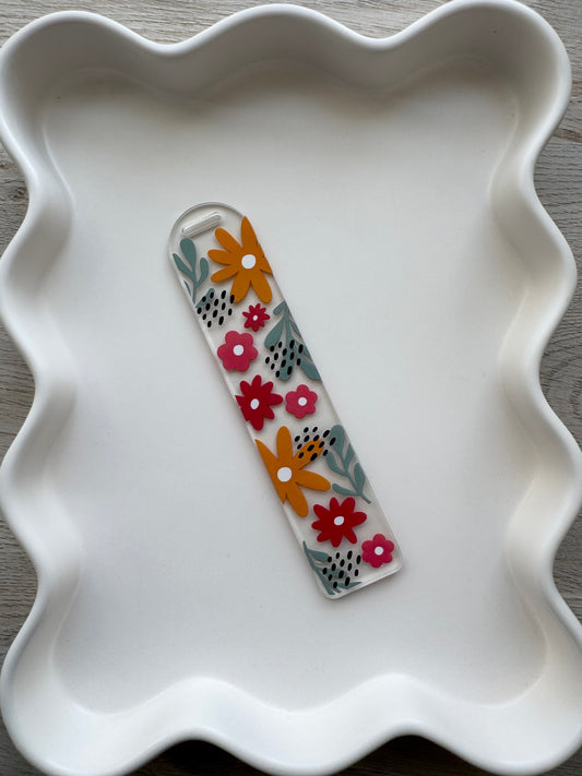Groovy Fun Flowers Bookmark