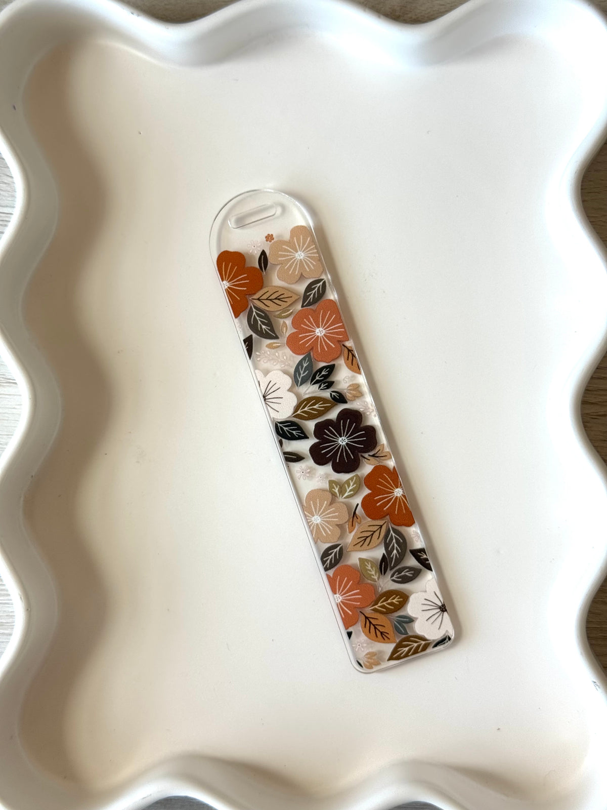 Coffee Floral Bookmark