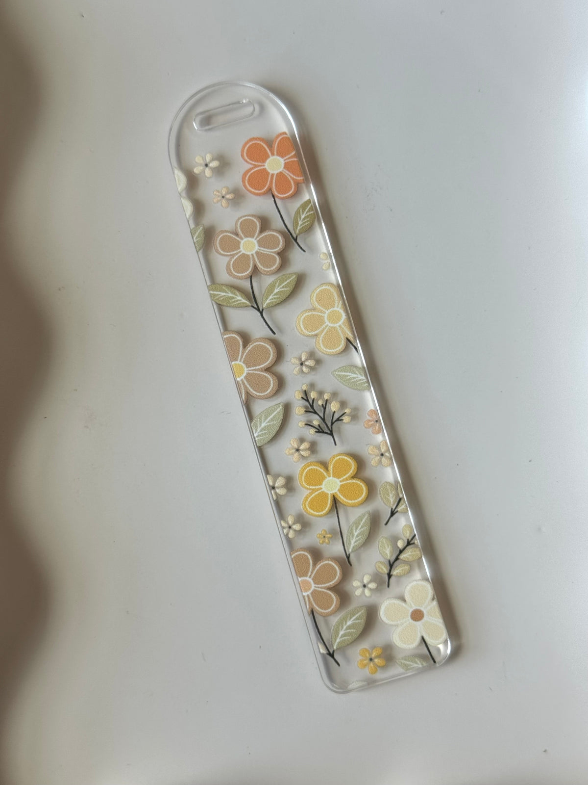 Pastel Fall Flowers Bookmark