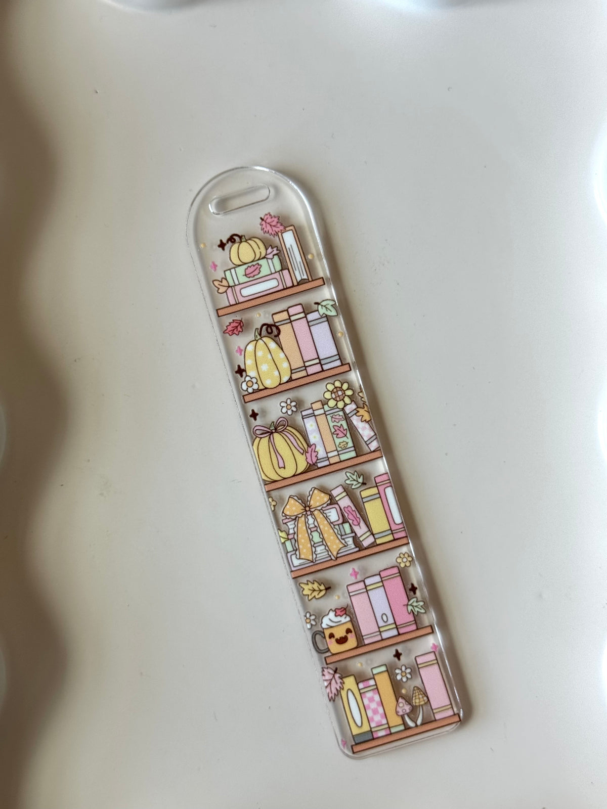 Fall Bookshelf Bookmark