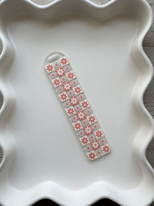 Groovy Florals & Checks - Orange