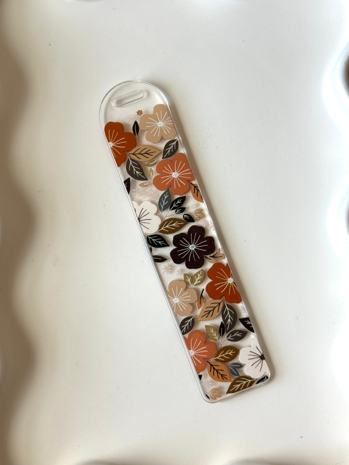 Coffee Floral Bookmark