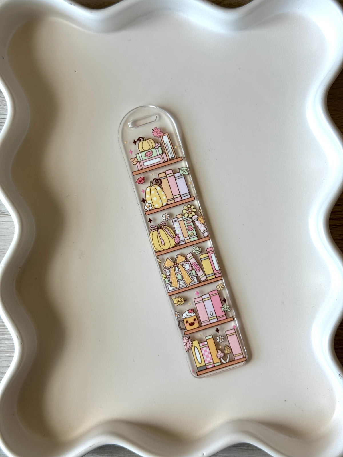 Fall Bookshelf Bookmark