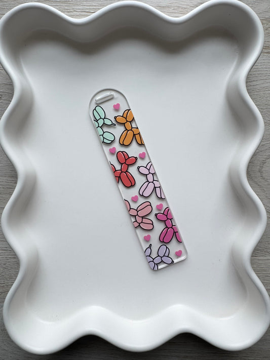 Colorful Balloon Dogs Bookmark