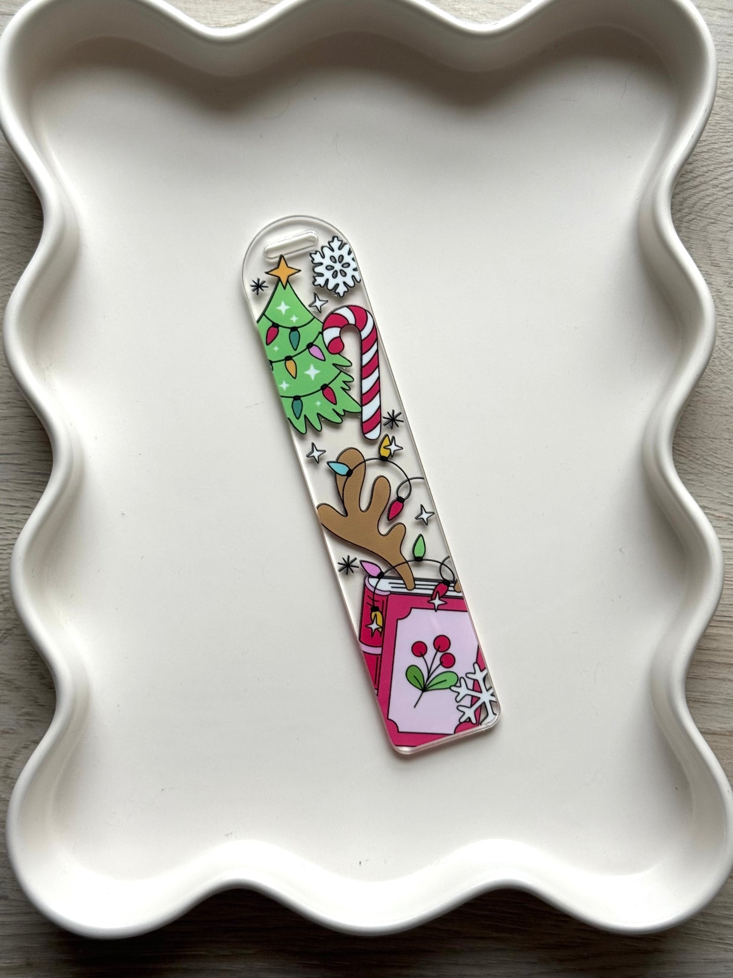 Reindeer Reads Bookmark