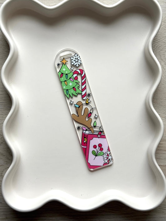 Reindeer Reads Bookmark