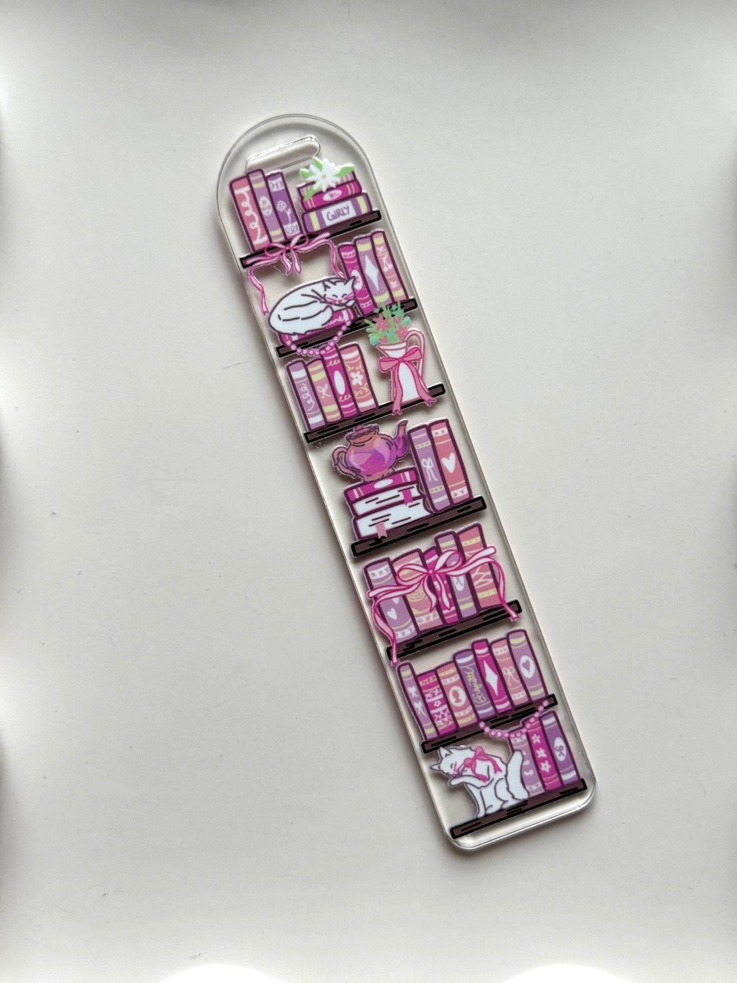 Girlie Bookshelf Bookmark