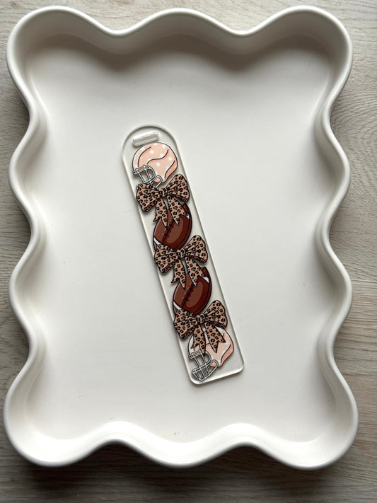 Football & Bows Bookmark