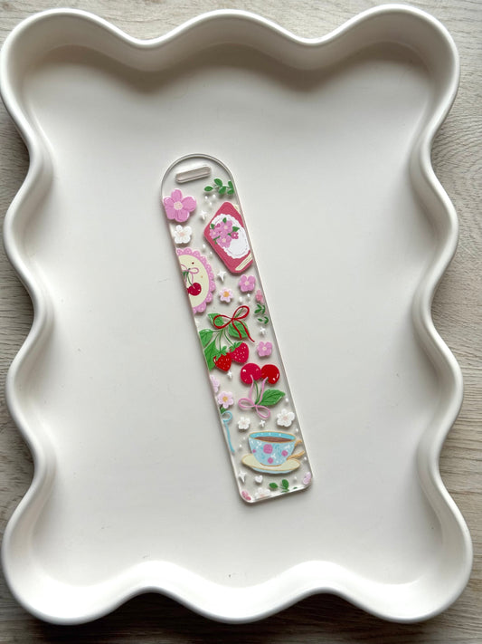 Ethereal Tea Time Bookmark