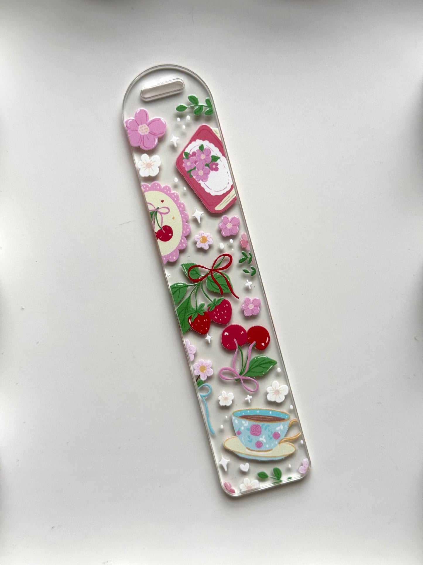 Ethereal Tea Time Bookmark