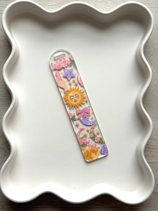 Whimsical Space Bookmark