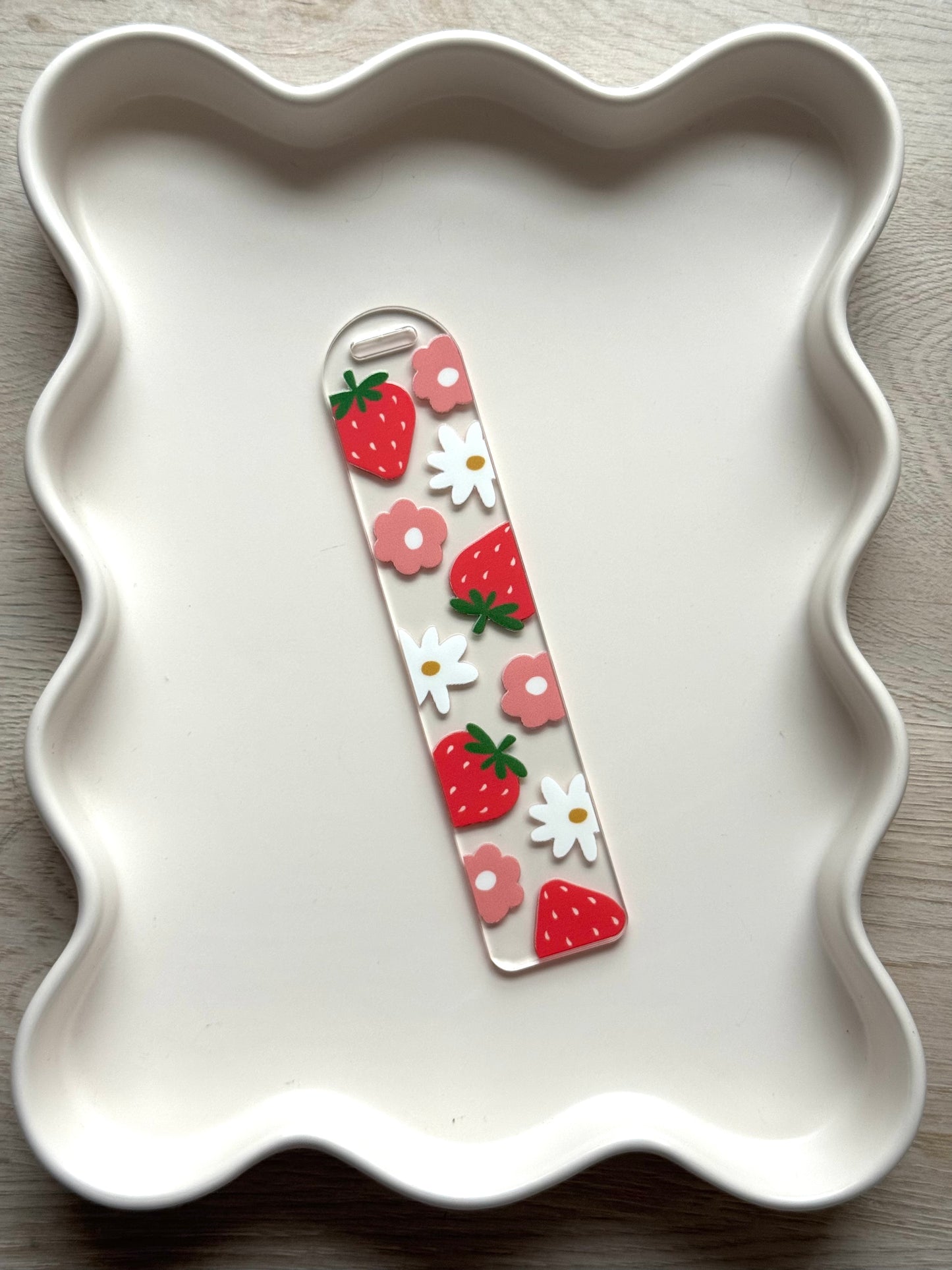 Summer Strawberries Bookmark