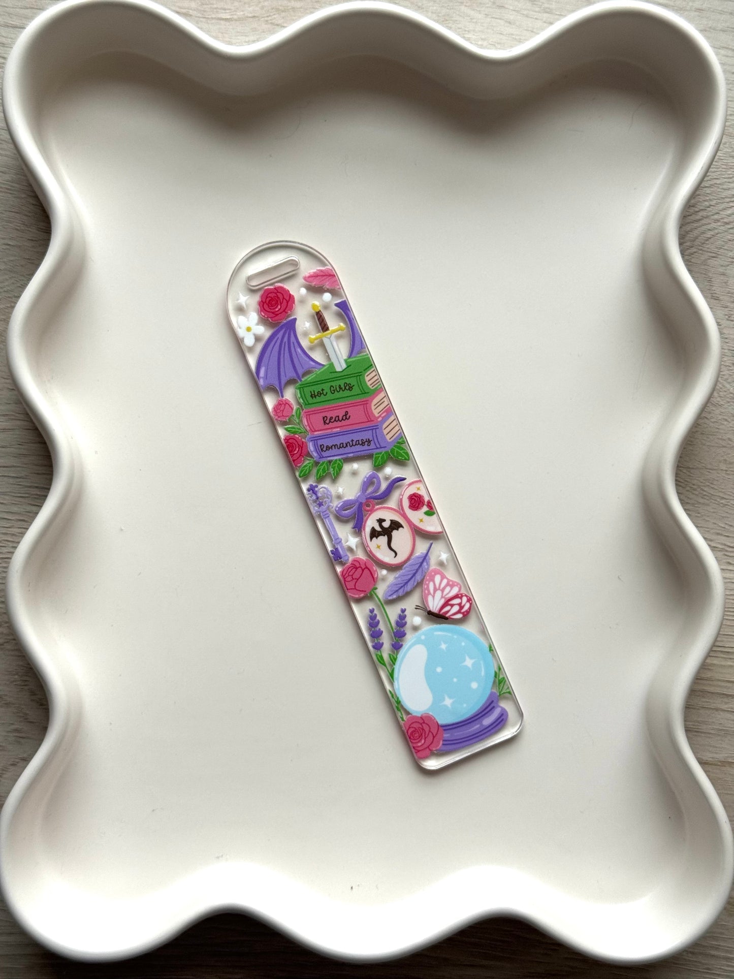 Hot Girls Read Romantasy Bookmark