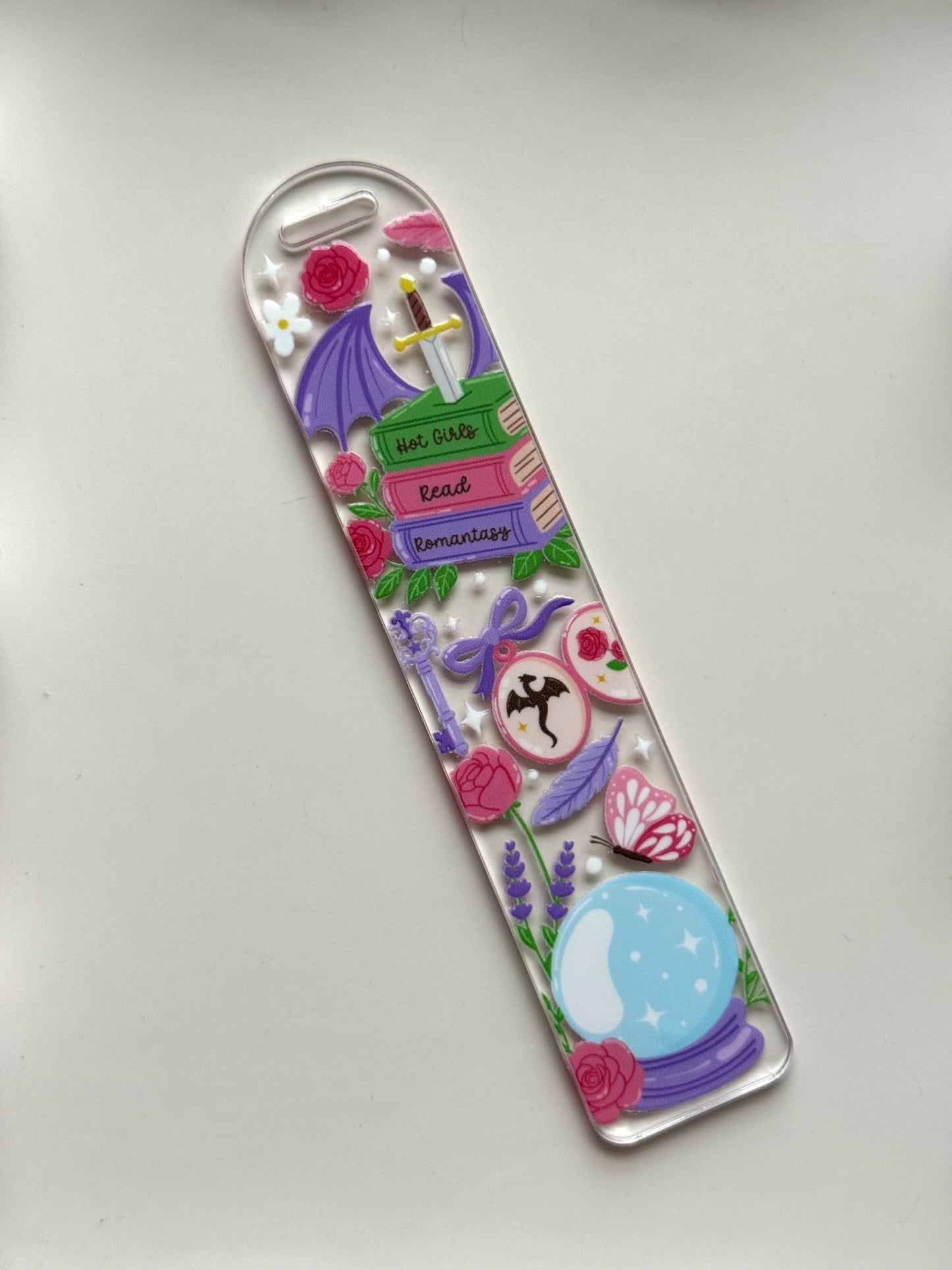 Hot Girls Read Romantasy Bookmark