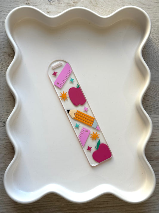 School Bookmark - Pink