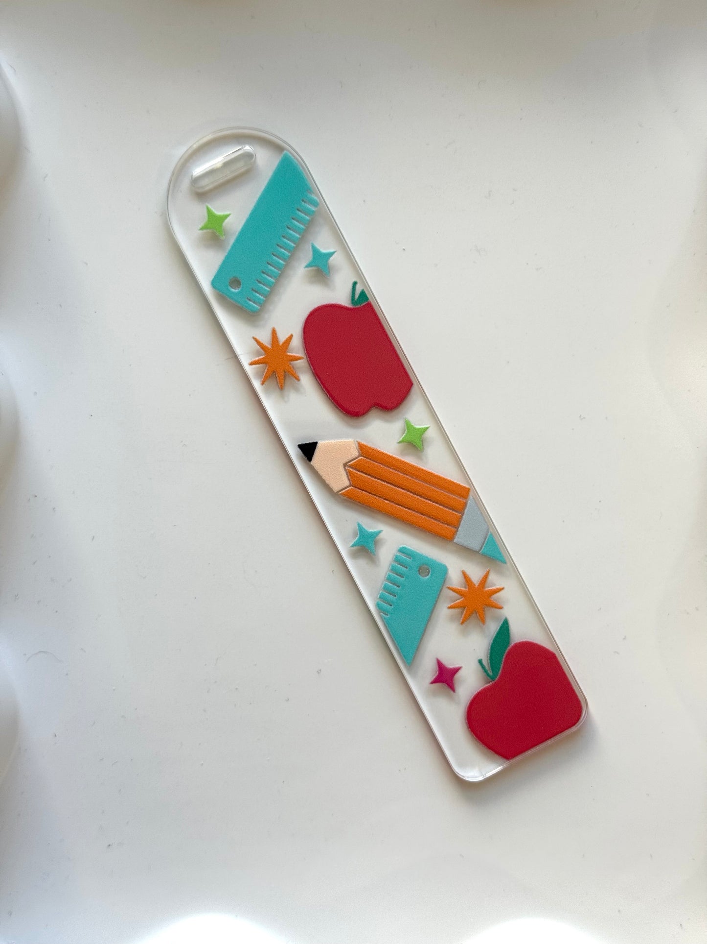 School Bookmark - Blue